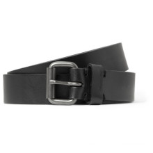 Boucle de rouleau ceinture en cuir noir